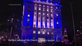 São Paulo’s historic center showcases architectural heritage with Christmas lights